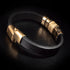 Lederarmband Herren Gold Premium Magnetverschluss paare uniqal